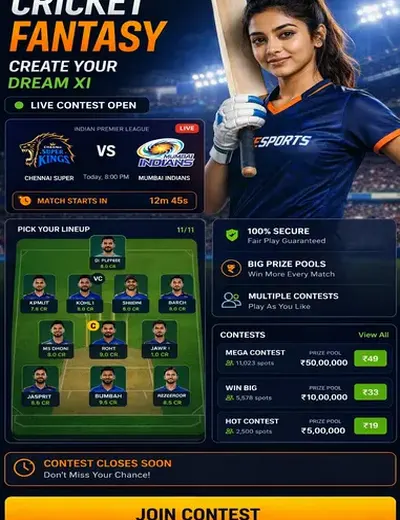 Hero11 (hero11) fantasy cricket & matchday visual 3